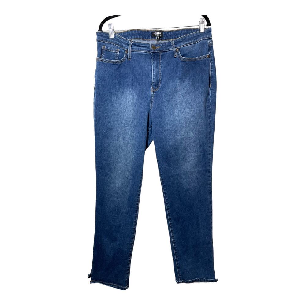 NYDJ Curves 360 Jeans 12 Style CDNA2637 Slim Straight Ankle Not Your Daughters